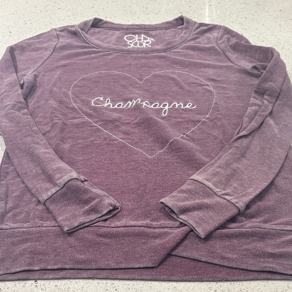 Purple Long Sleeve Sweatshirt Size M